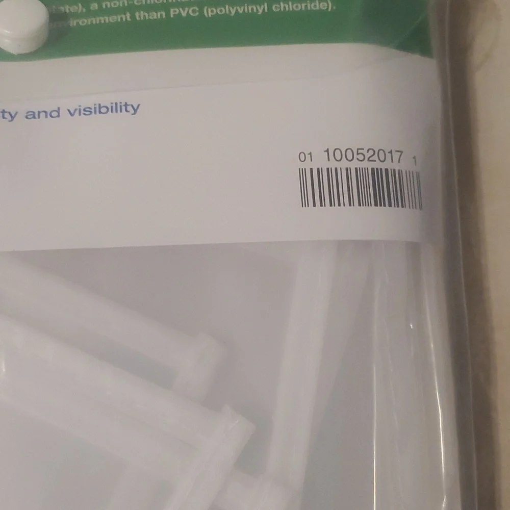 NWT Clear PEVA Closet Rod Cover Container Store